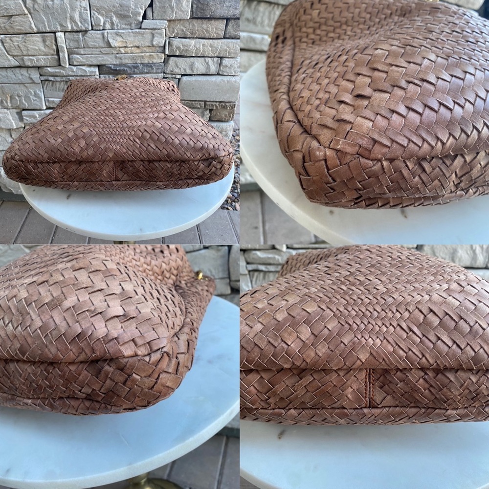 SOLD Salvatore Ferragamo Woven Leather Large Ceyla Gracy Hobo - Picture 12 of 15